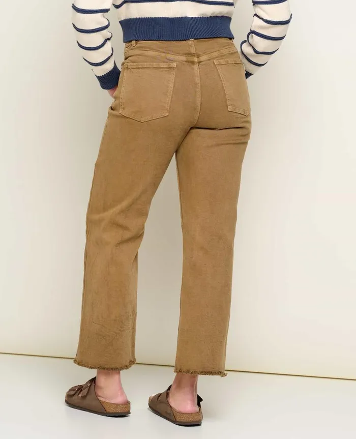 Women039s Balsam Seeded Cutoff Pant Honey Brown ToadandCo Pants