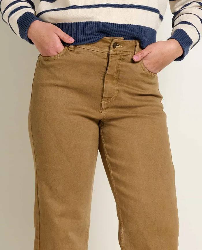 Women039s Balsam Seeded Cutoff Pant Honey Brown ToadandCo Pants