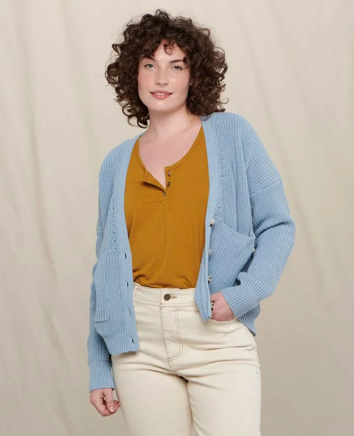Women039s Bianca Cardigan Weathered Blue Ii ToadandCo Sweaters