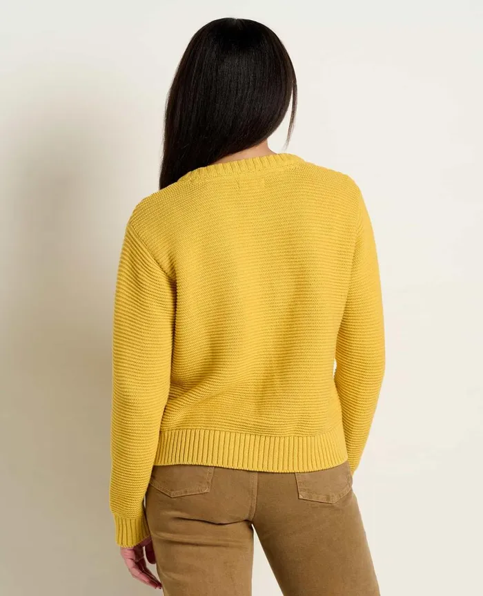 Women039s Bianca Crew Cardigan Chamomile ToadandCo Sweaters