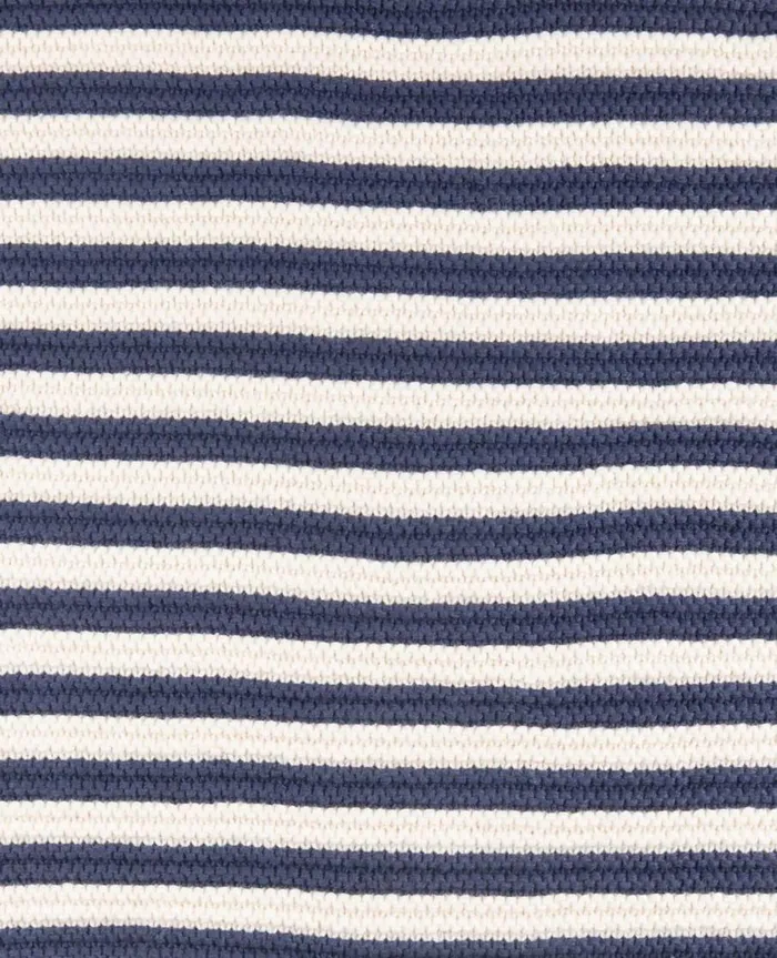 Women039s Bianca Crew Cardigan True Navy Stripe ToadandCo Sweaters