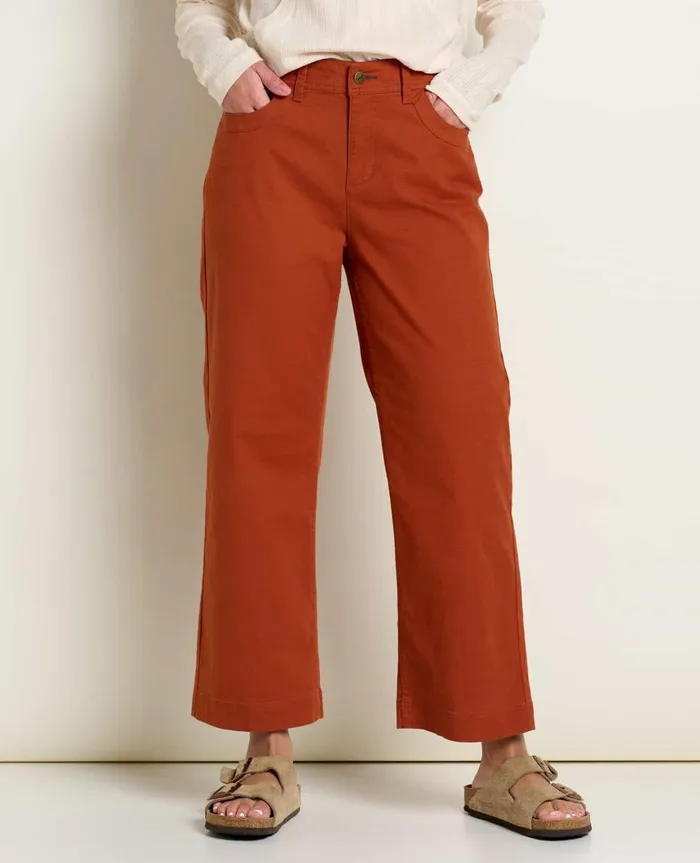 Women039s Earthworks Wide Leg Pant Cinnamon ToadandCo Pants