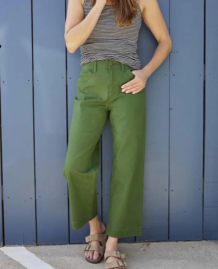 Women039s Earthworks Wide Leg Pant Pasture ToadandCo Pants
