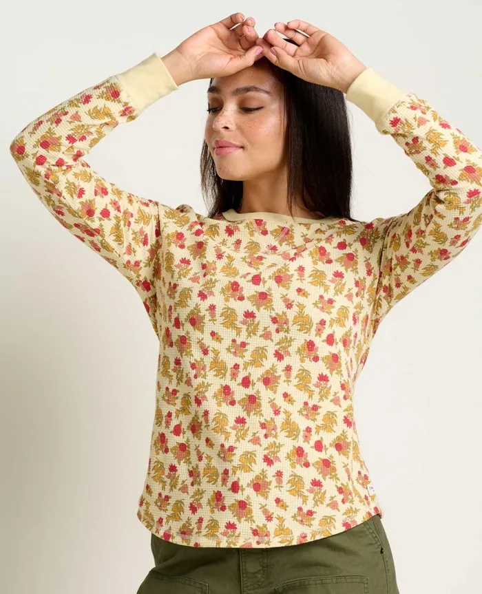 Women039s Foothill Long Sleeve Crew Barley Floral Print ToadandCo Tops and TShirts Women039s Foothill Long Sleeve Crew Barley Floral Print ToadandCo Tops and TShirts