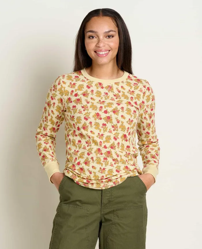Women039s Foothill Long Sleeve Crew Barley Floral Print ToadandCo Tops and TShirts