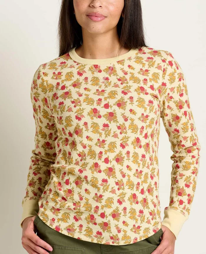 Women039s Foothill Long Sleeve Crew Barley Floral Print ToadandCo Tops and TShirts