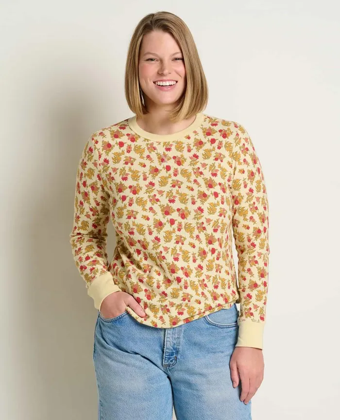 Women039s Foothill Long Sleeve Crew Barley Floral Print ToadandCo Tops and TShirts