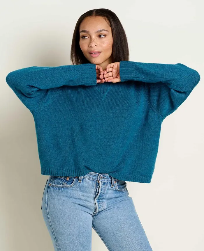 Women039s Foxfern Crew Sweater Hydro ToadandCo Sweaters