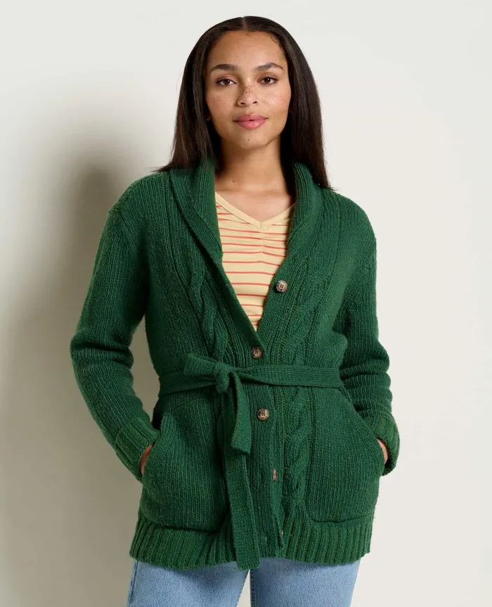 Women039s Ginn Cable Cardigan Pasture ToadandCo Sweaters