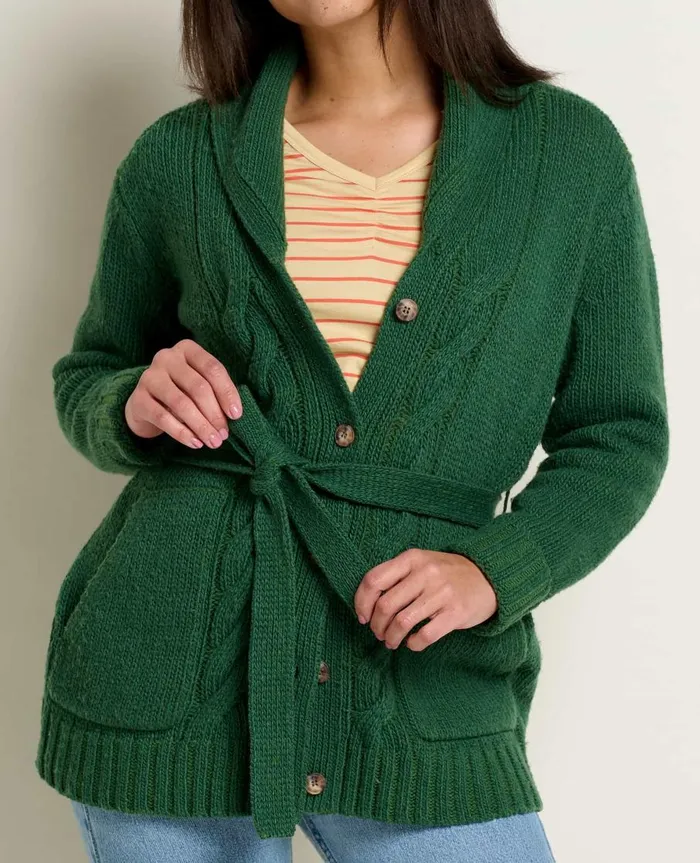Women039s Ginn Cable Cardigan Pasture ToadandCo Sweaters