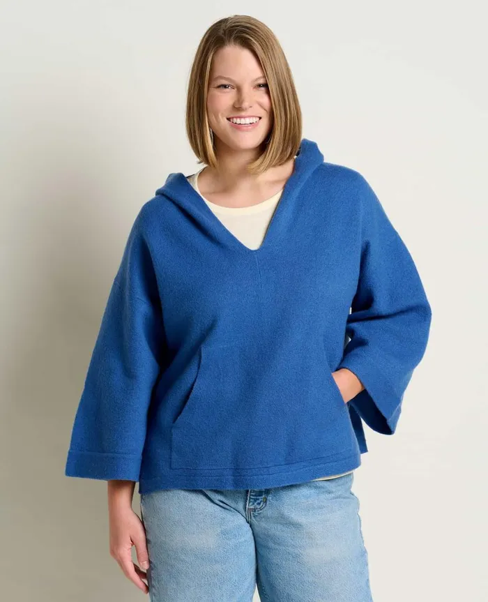 Women039s Heartfelt Poncho Cornflower ToadandCo Sweaters