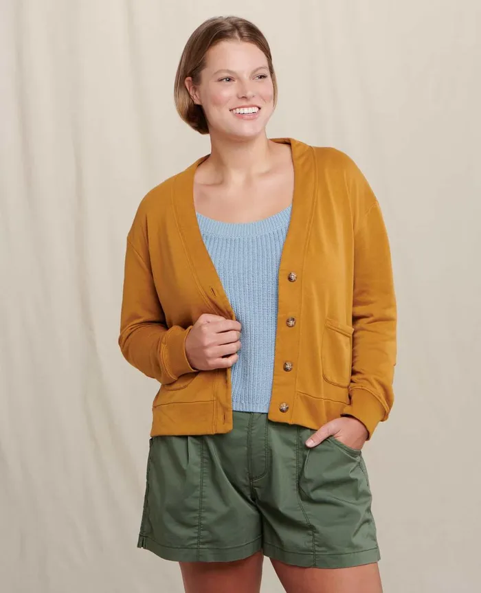 Women039s Hemp Daybreaker Cardi Kelp ToadandCo Sweaters