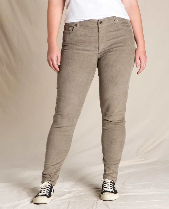 Women039s Karuna Cord 5 Pocket Skinny Pant Dark Chino ToadandCo Pants