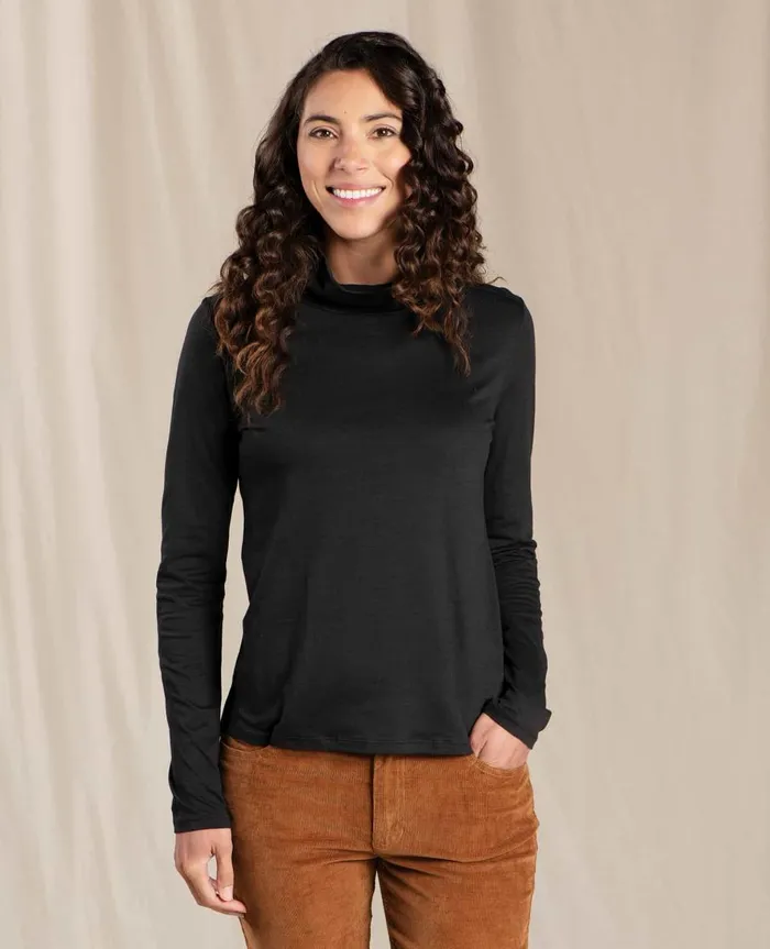 Women039s Maisey Long Sleeve TNeck Black ToadandCo Loungewear and Sleep