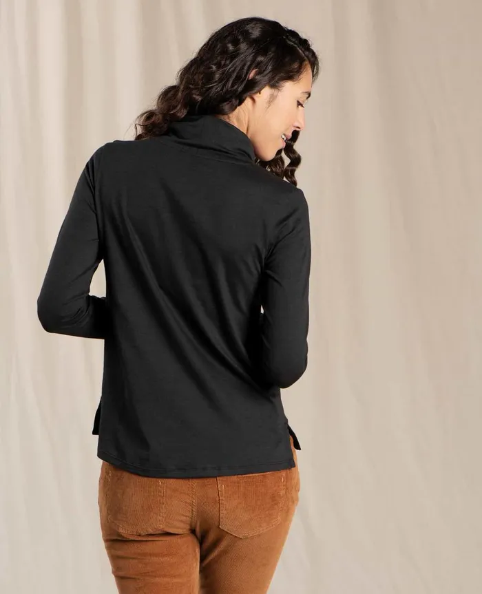 Women039s Maisey Long Sleeve TNeck Black ToadandCo Loungewear and Sleep
