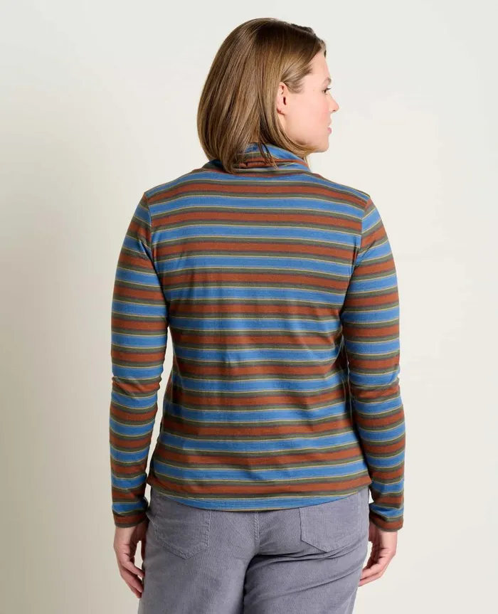 Women039s Maisey Long Sleeve TNeck Cornflower Stripe ToadandCo Tops and TShirts