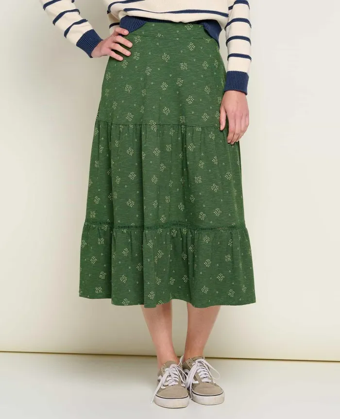 Women039s Marigold Tiered Midi Skirt Pasture Geo Print ToadandCo Skirts and Skorts Women039s Marigold Tiered Midi Skirt Pasture Geo Print ToadandCo Skirts and Skorts