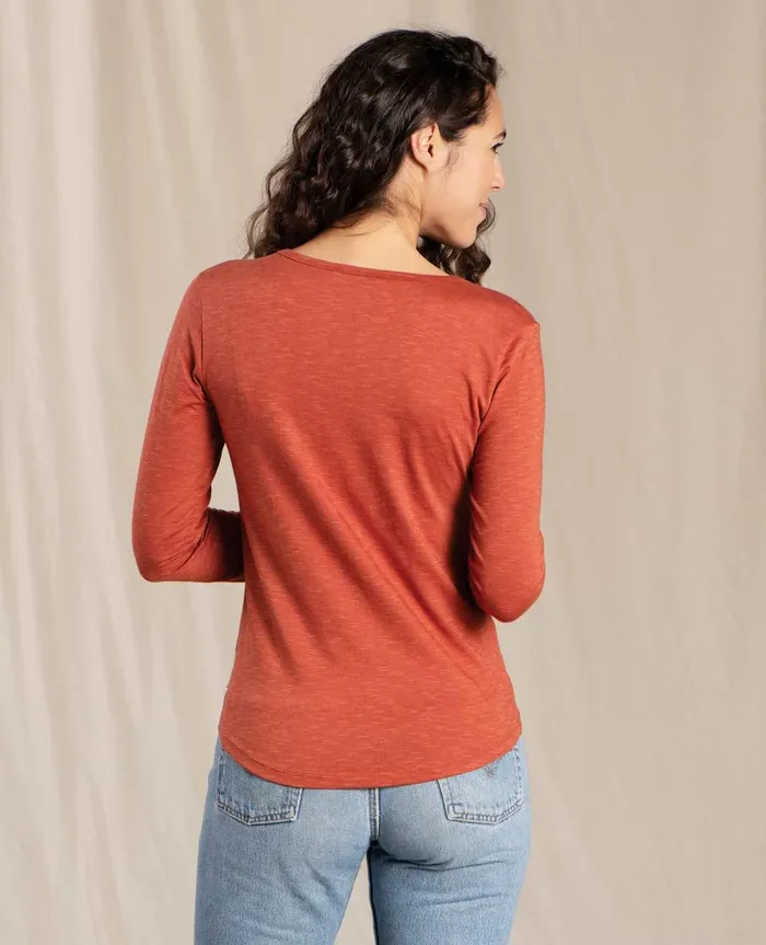 Women039s Marley II Long Sleeve Tee Auburn ToadandCo Loungewear and Sleep