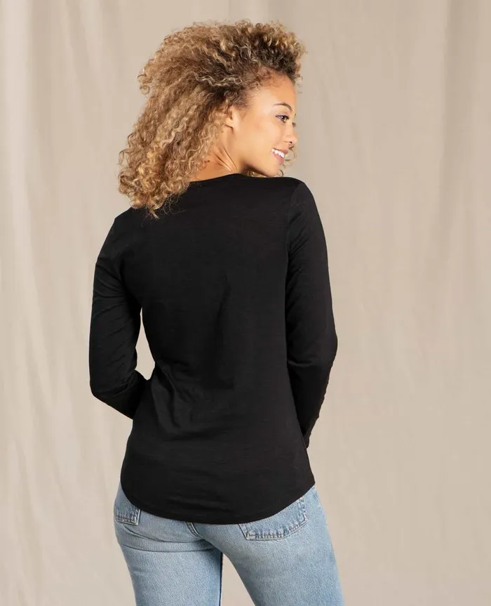 Women039s Marley II Long Sleeve Tee Black ToadandCo Loungewear and Sleep