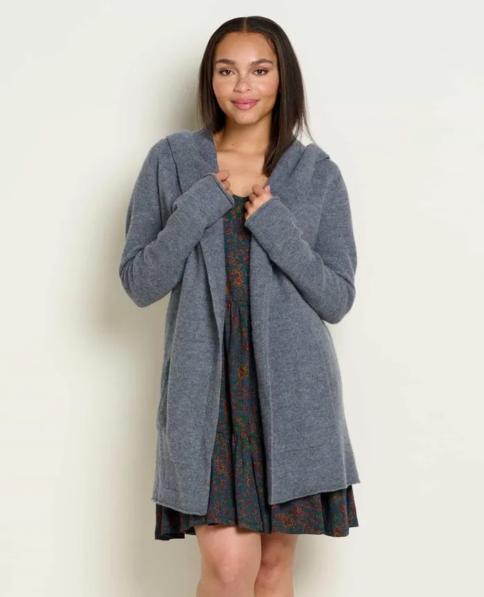 Women039s Merino Heartfelt Hoodie Charcoal Heather ToadandCo Sweaters