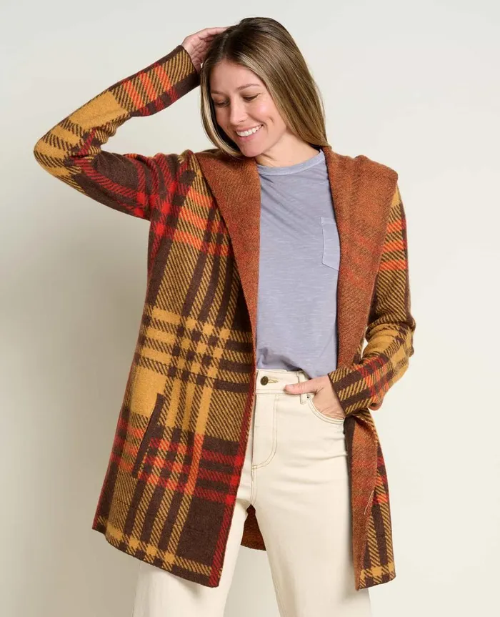 Women039s Merino Heartfelt Hoodie Dark Roast ToadandCo Sweaters