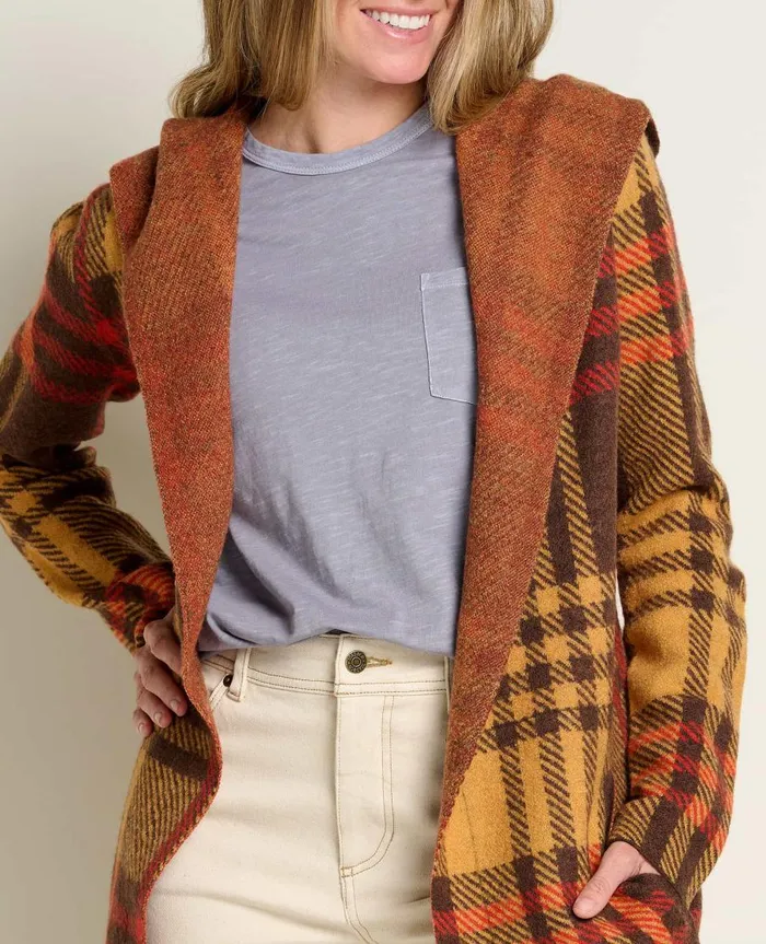 Women039s Merino Heartfelt Hoodie Dark Roast ToadandCo Sweaters