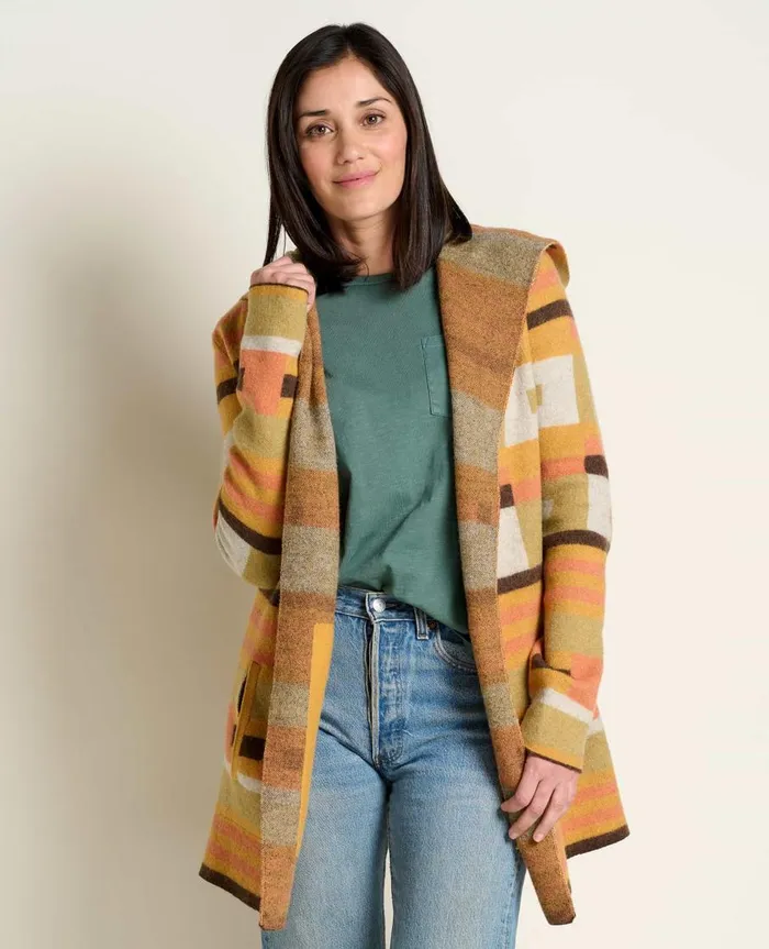 Women039s Merino Heartfelt Hoodie Papaya ToadandCo Sweaters