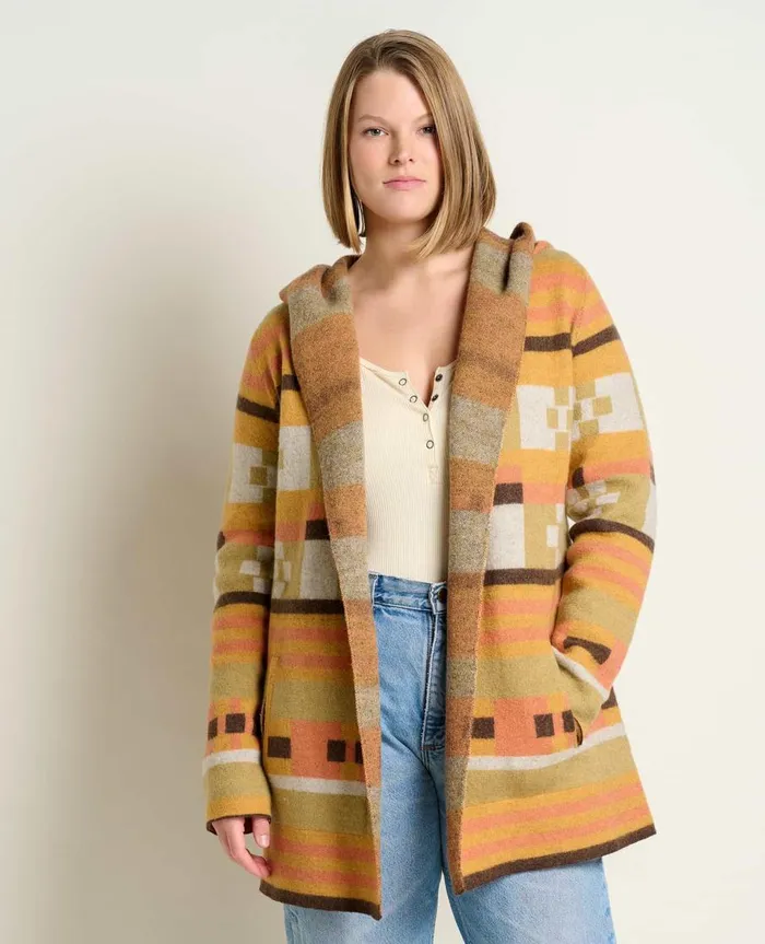Women039s Merino Heartfelt Hoodie Papaya ToadandCo Sweaters
