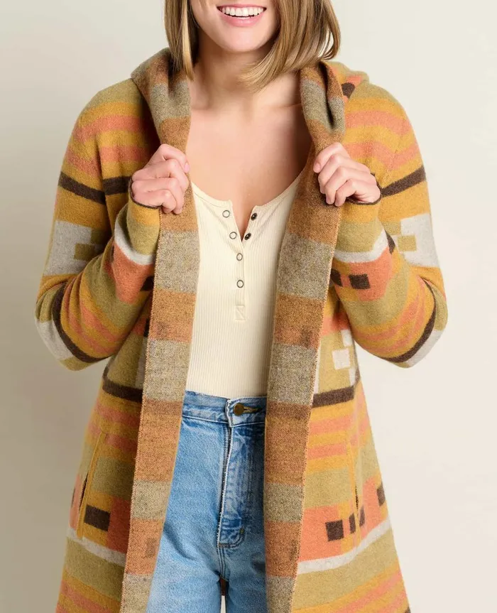 Women039s Merino Heartfelt Hoodie Papaya ToadandCo Sweaters
