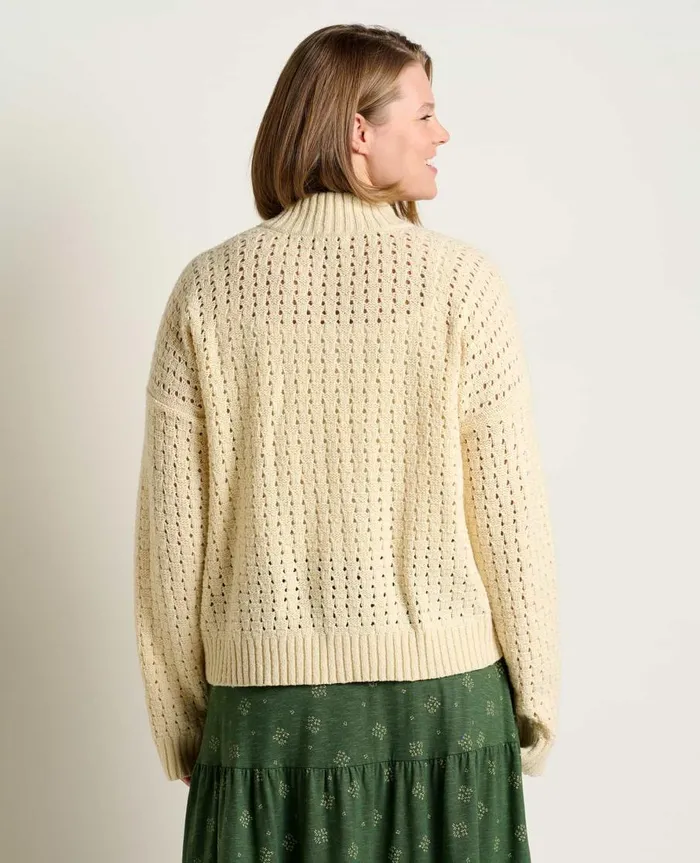 Women039s Moss Point Henley Sweater Oatmeal Heather ToadandCo Sweaters