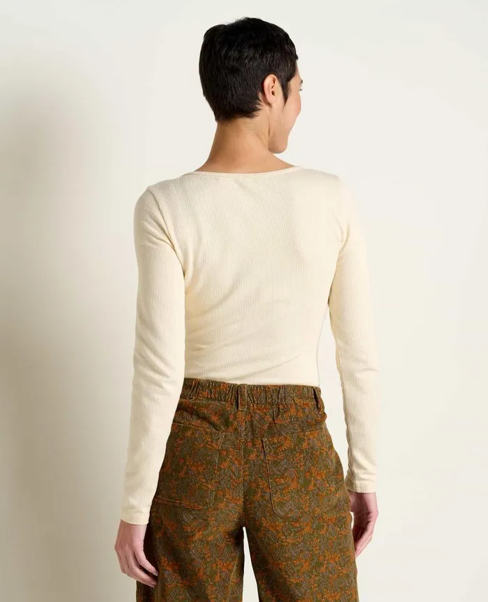 Women039s Ponderosa Long Sleeve Bodysuit Almond ToadandCo Tops and TShirts