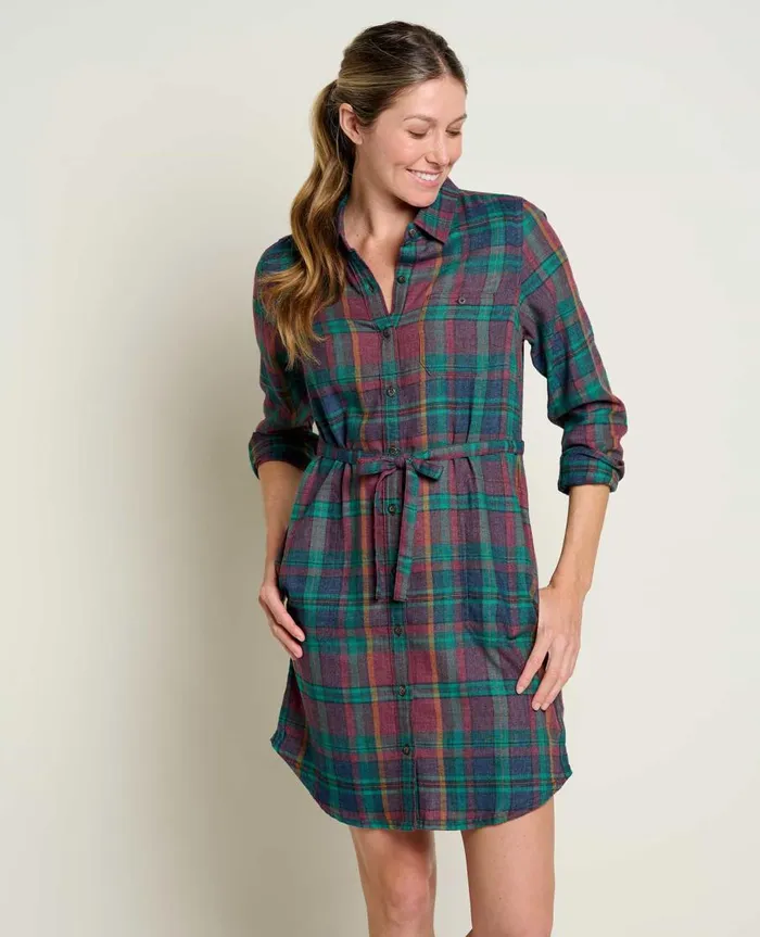 Women039s ReForm Flannel Shirtdress Aurora ToadandCo Dresses