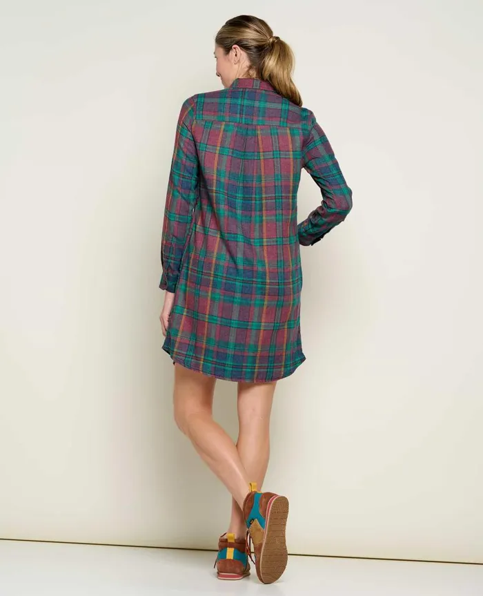 Women039s ReForm Flannel Shirtdress Aurora ToadandCo Dresses