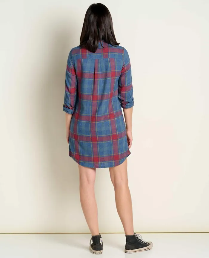 Women039s ReForm Flannel Shirtdress Garnet ToadandCo Dresses