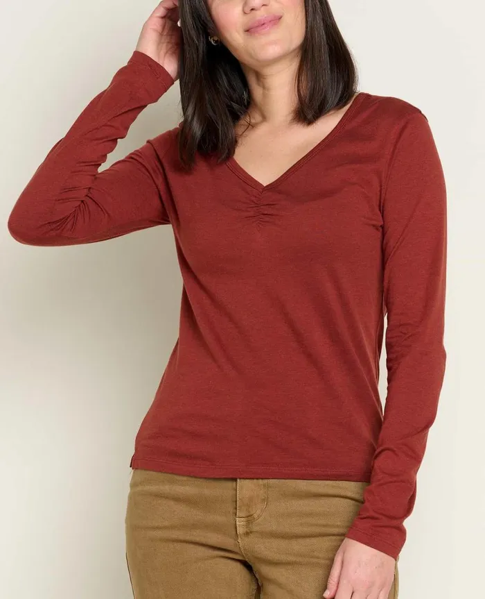 Women039s Rose Long Sleeve Tee Manzanita ToadandCo Tops and TShirts