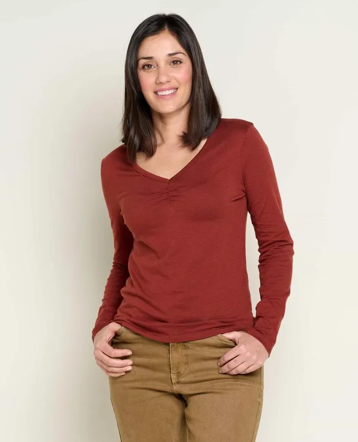 Women039s Rose Long Sleeve Tee Manzanita ToadandCo Tops and TShirts