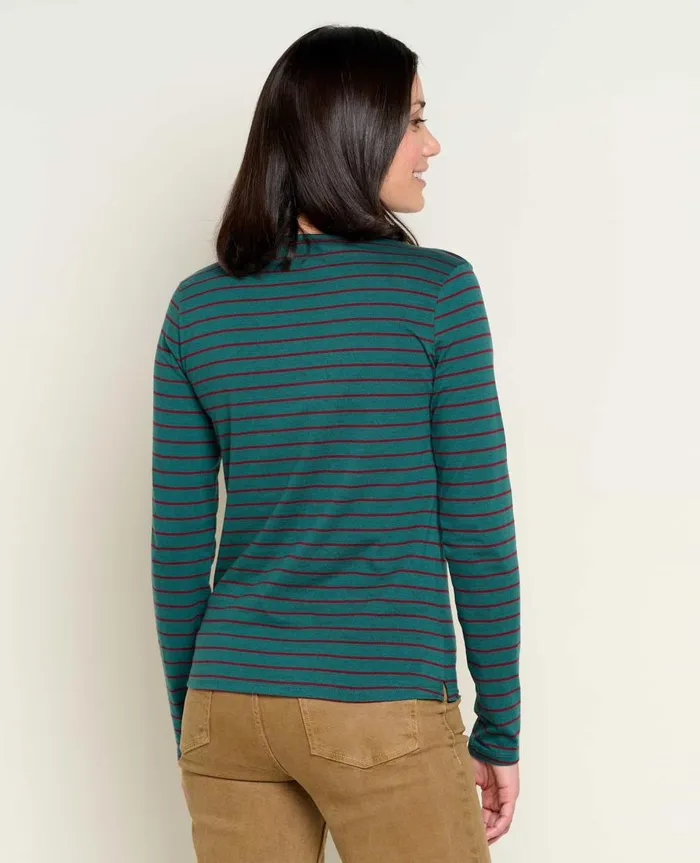 Women039s Rose Long Sleeve Tee Port Bold Stripe ToadandCo Tops and TShirts