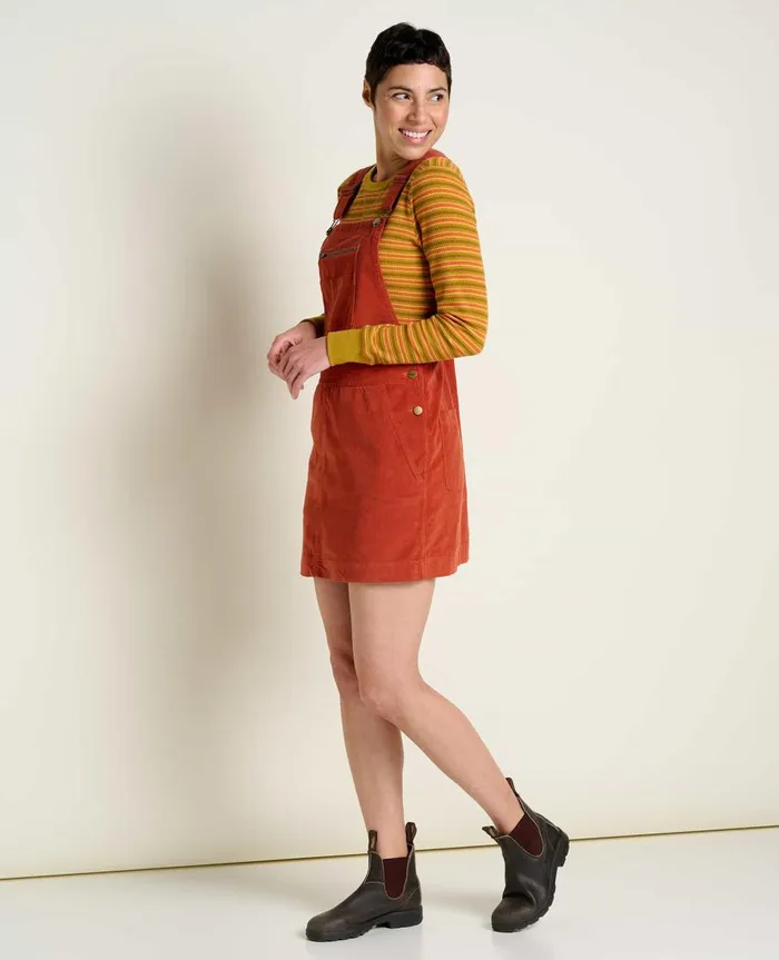 Women039s Scouter Cord Jumper Cinnamon ToadandCo Dresses