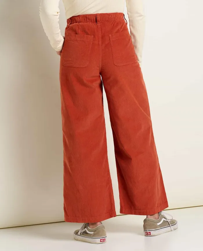 Women039s Scouter Cord Pleated Pull On Pant Cinnamon ToadandCo Pants