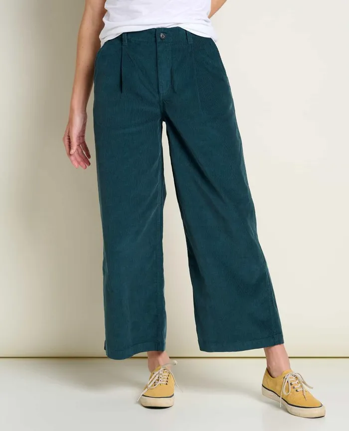 Women039s Scouter Cord Pleated Pull On Pant Midnight ToadandCo Pants