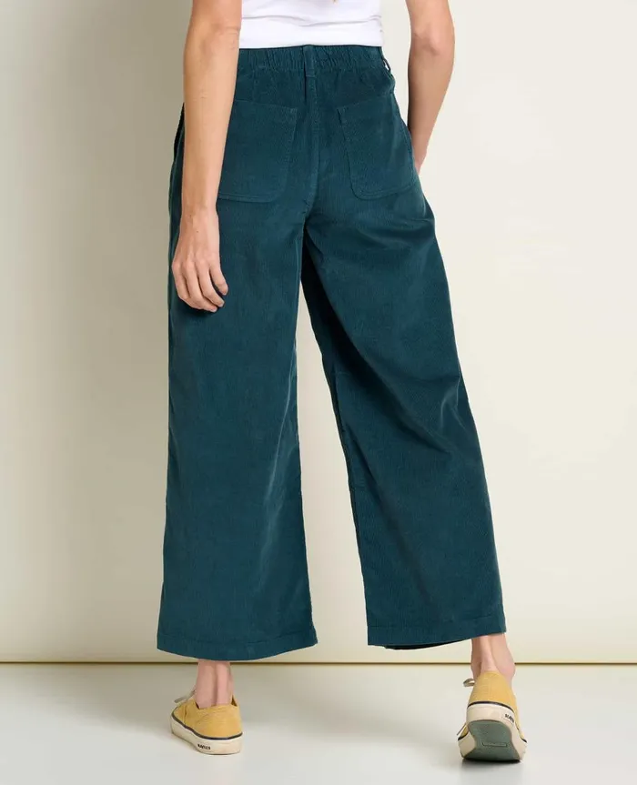 Women039s Scouter Cord Pleated Pull On Pant Midnight ToadandCo Pants