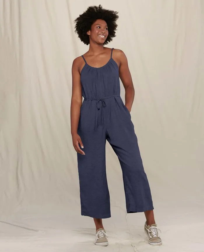 Women039s Taj Hemp Strappy Jumpsuit True Navy ToadandCo Jumpsuits and Overalls