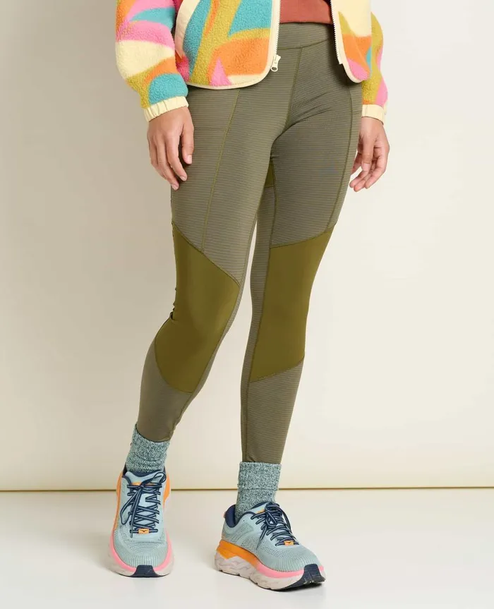 Women039s Timehop Trail Tight Olive Stripe ToadandCo Pants