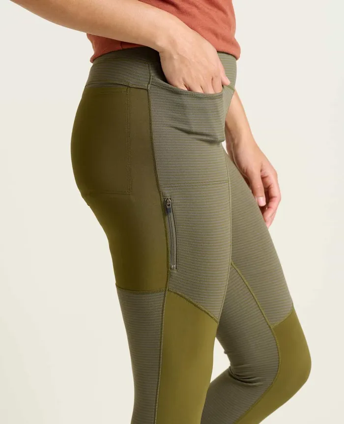 Women039s Timehop Trail Tight Olive Stripe ToadandCo Pants