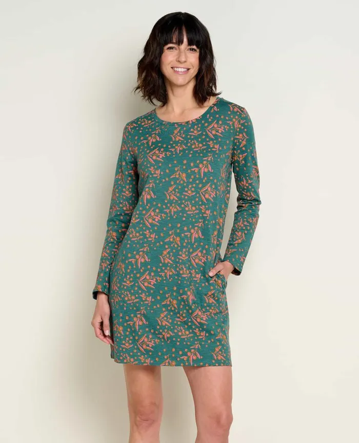 Women039s Windmere II Long Sleeve Dress Jasper Seedpod Print ToadandCo Dresses Women039s Windmere II Long Sleeve Dress Jasper Seedpod Print ToadandCo Dresses