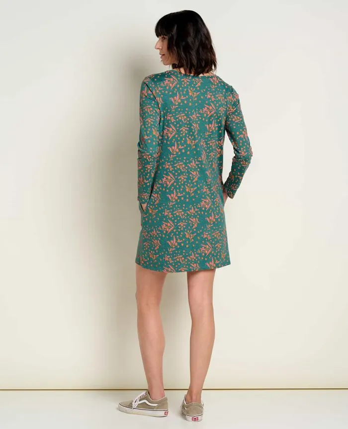 Women039s Windmere II Long Sleeve Dress Jasper Seedpod Print ToadandCo Dresses
