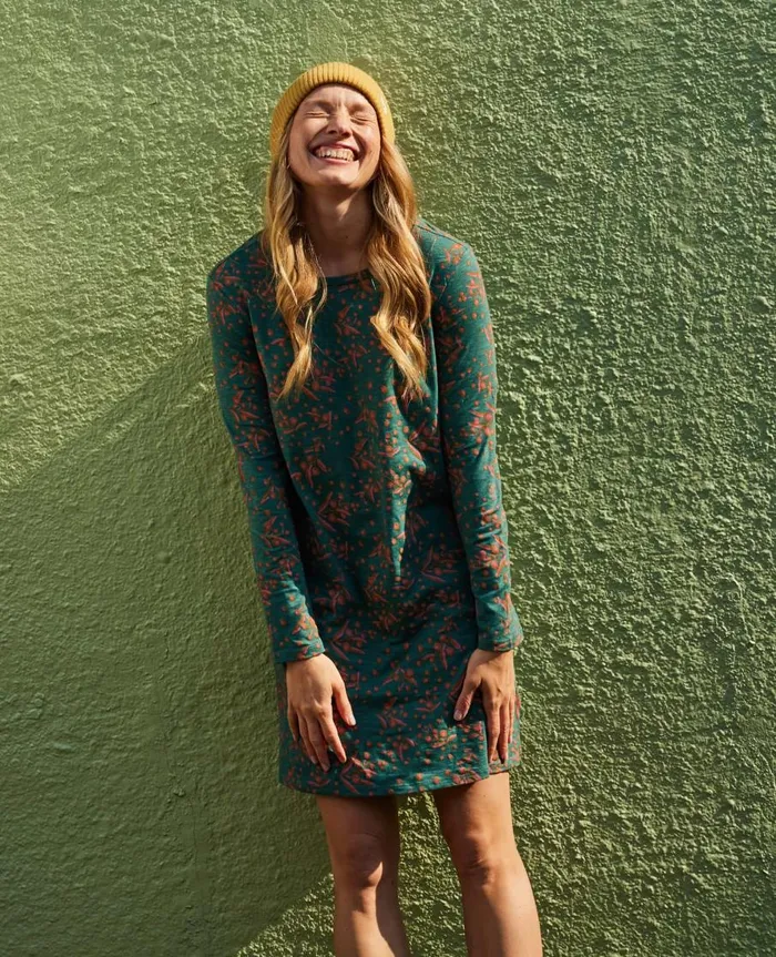 Women039s Windmere II Long Sleeve Dress Jasper Seedpod Print ToadandCo Dresses