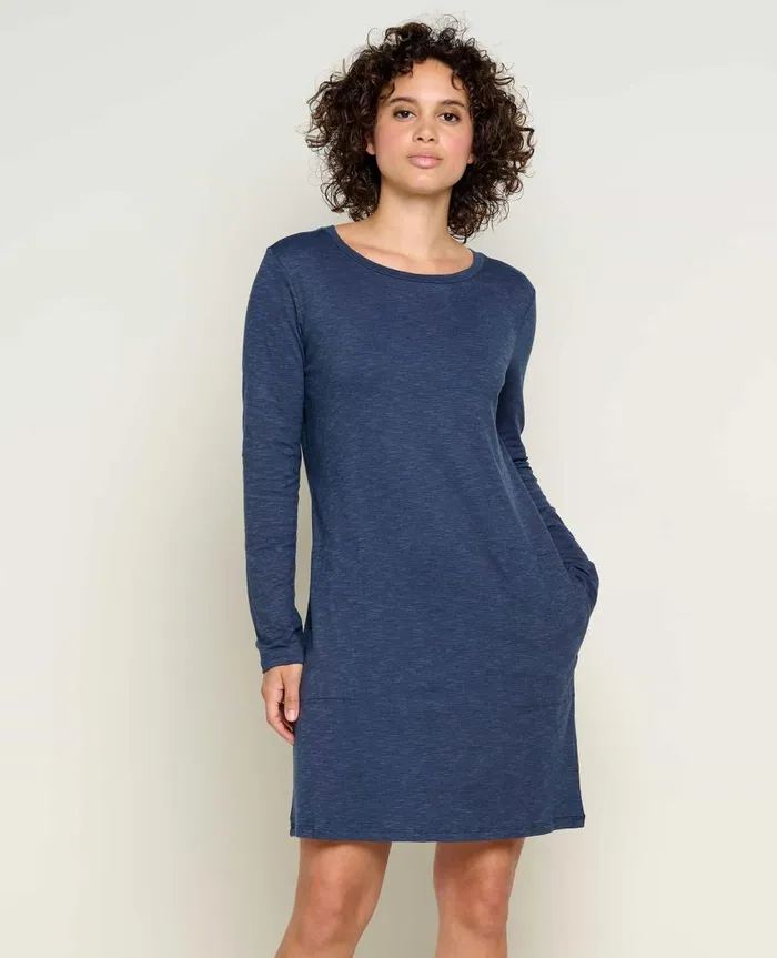 Women039s Windmere II Long Sleeve Dress True Navy ToadandCo Dresses