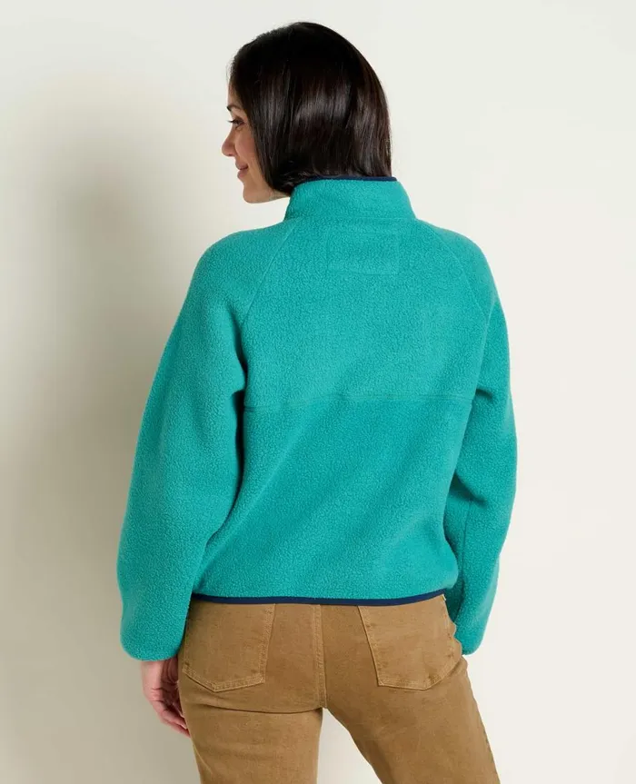 Women039s Women039s Campo Fleece Pullover Cyan ToadandCo Jackets and Layers
