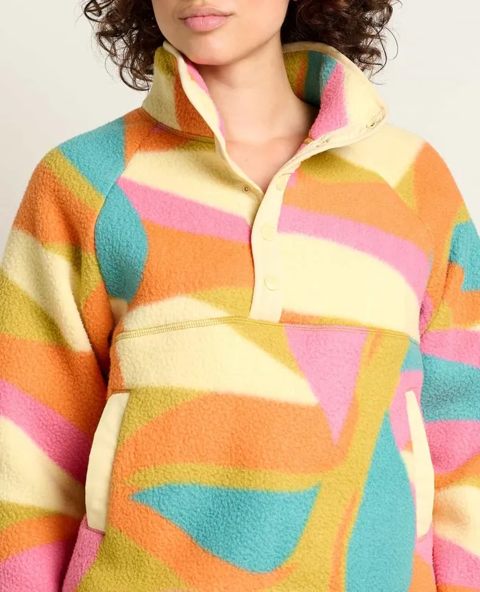 Women039s Women039s Campo Fleece Pullover Shapes Print ToadandCo Jackets and Layers